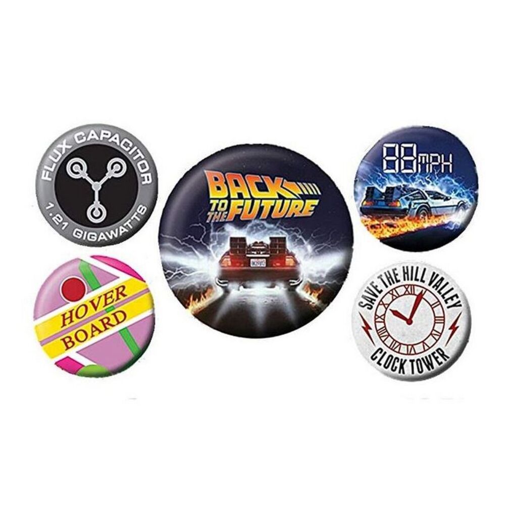 Back To The Future Button Badge Set (5 Pieces) / Multicolored